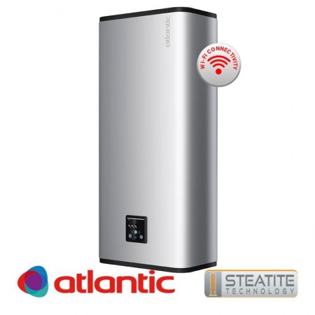 Мултипозиционен ултра тънък бойлер с два водосъдържателя Atlantic Vertigo Steatite S Wi-Fi, 2.25kW, 100л. 