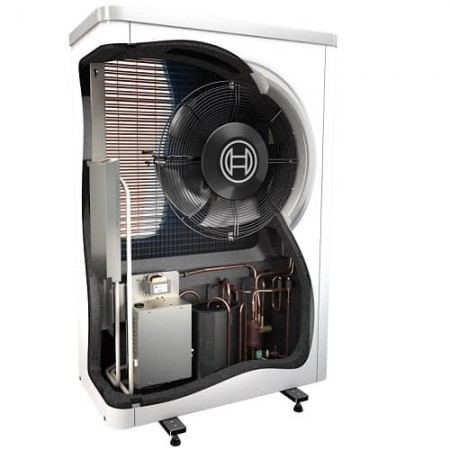 Термопомпа моноблок с хидромодул, с вграден 190 л. бойлер Bosch Compress 6000 AW, 13 kW, R410A