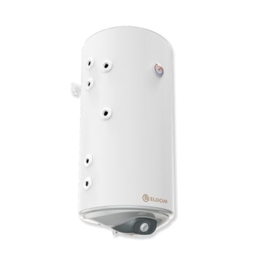 Вертикален бойлер Eldom WV10046S21L, 3kW, 100л., С две паралелни серпентини ( леви ), С механично управление, Eмайлиран