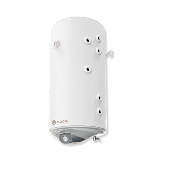 Вертикален бойлер Eldom WV10046S21R, 3kW, 100л., С две паралелни серпентини ( десни ), С механично управление, Eмайлиран