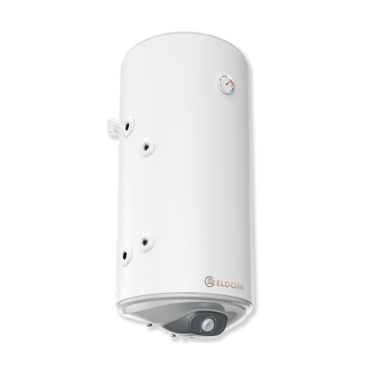 Вертикален бойлер Eldom WV10046ISL, 3kW, 100л., С една серпентина ( лява ) , С механично управление, Неръждаем