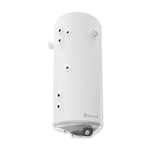 Вертикален бойлер Eldom WV12046IS21L, 3kW, 120л., С две паралелни серпентини ( леви ), С механично управление, Неръждаем Вертикален бойлер Eldom WV12046IS21L, 3kW, 120л., С две паралелни серпентини ( леви ), С механично управление, Неръждаем