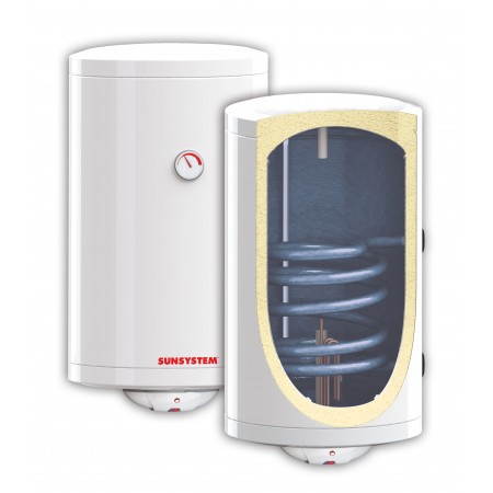 Вертикален бойлер Sunsystem EU4 MB NL2 V/S, 2kW, 100л., С една серпентина ( дясна ), Емайлиран
