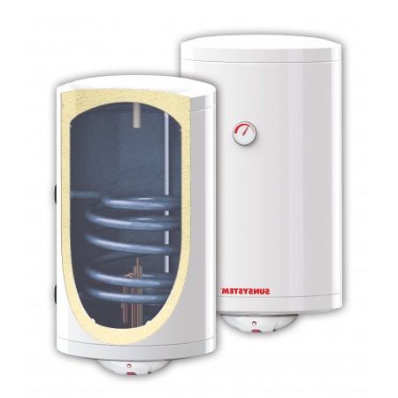 Вертикален бойлер Sunsystem EU4 MB NL2 H/S1, 1.5kW, 80л., С една серпентина ( лява ), Емайлиран