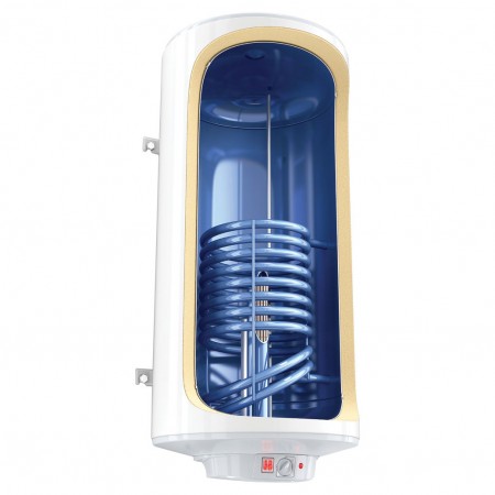 Вертикален бойлер TESY MaxEau Ceramic GCVL 10S 200 56 24C D06 S2RP, 2.4kW, 200л., С една серпентина ( лява )