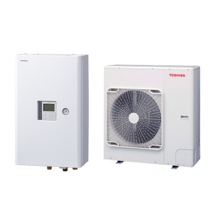 Термопомпа TOSHIBA ESTIA   HWT-1401XWHT9W-E/HWT-1401HW-E, 14.0 kW, R32