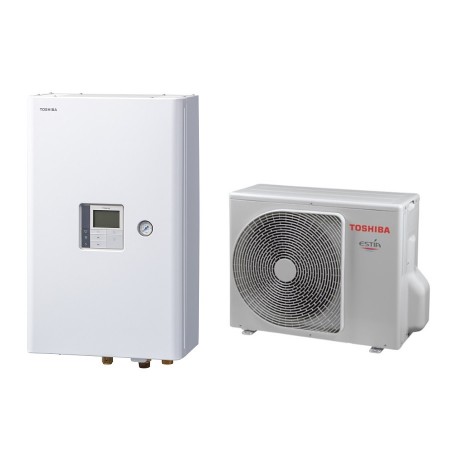 Термопомпа TOSHIBA ESTIA  HWT-601XWHT6W-E / HWT-601HW-E, 6.0 kW, R32