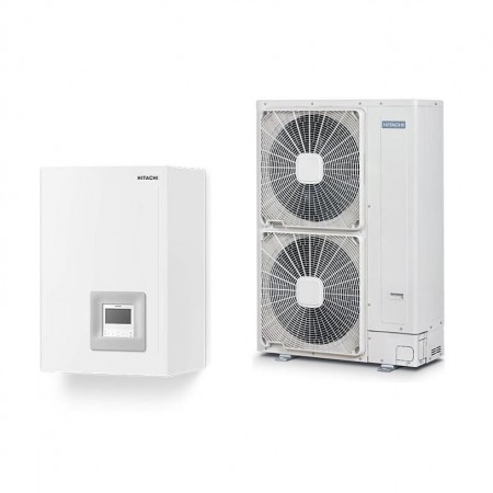 Термопомпа Hitachi Yutaki S RWM-10.0N1E/RAS-10WHNPE, 24.0 kW, R410A, 3-фазна