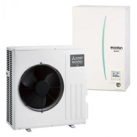 Термопомпа Mitsubishi Electric ERSD-VM2D/SUZ-SWM40VA, отопление, охлаждане и БГВ, 4 kW, R32, A+++