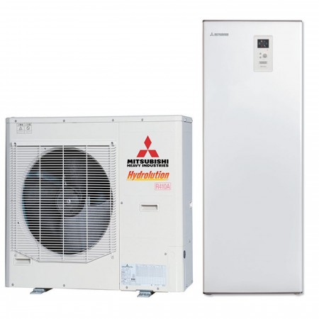 Термопомпа Mitsubishi Heavy Hydrolution HMA100-S/FDCW100VNX-A All-in-one, 10 kW, R410,(с вграден бойлер 180л.), A++